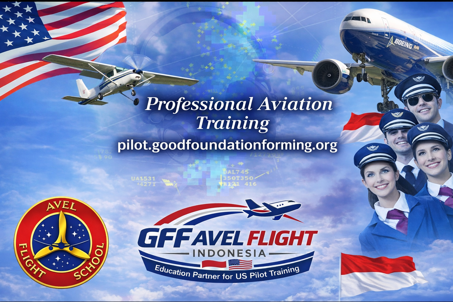 Agency sekolah pilot indonesia di USA GFF - Avelflight Indonesia